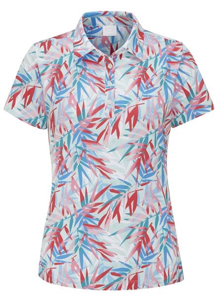 Ping  Aeria Printed Damen Poloshirt, tropic retreat