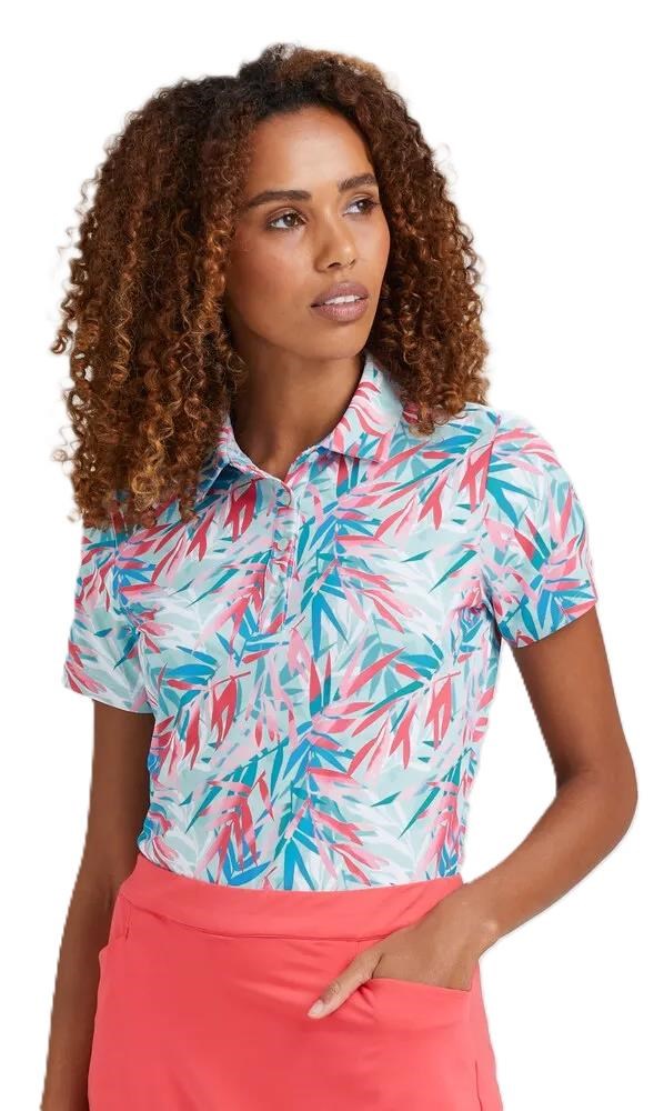 Ping  Aeria Printed Damen Poloshirt, tropic retreat
