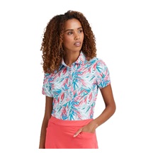 Ping  Aeria Printed Damen Poloshirt, tropic retreat