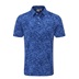 Ping Marek Camo Jacquard Herren Poloshirt, bright cobalt multi