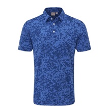 Ping Marek Camo Jacquard Herren Poloshirt, bright cobalt multi