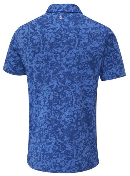 Ping Marek Camo Jacquard Herren Poloshirt, bright cobalt multi