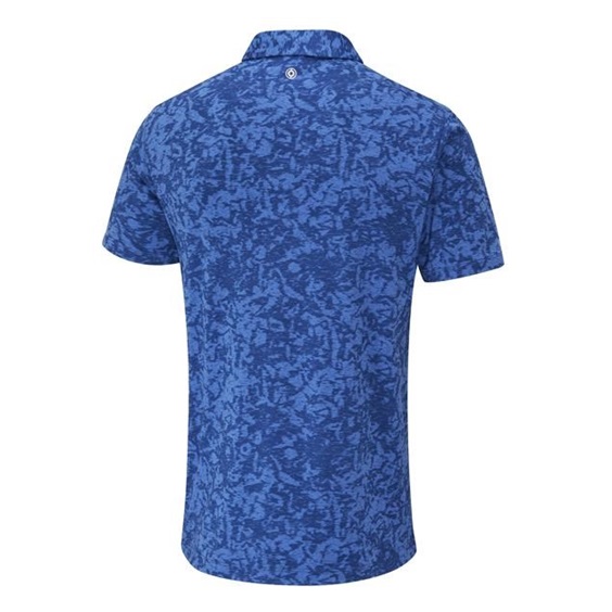 Ping Marek Camo Jacquard Herren Poloshirt, bright cobalt multi