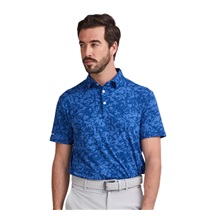 Ping Marek Camo Jacquard Herren Poloshirt, bright cobalt multi