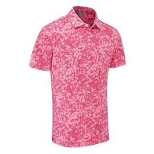 Ping Marek Camo Jacquard Herren Poloshirt, rhapsody rosa multi