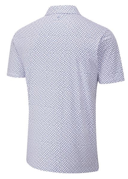 Ping Ephron Printed Herren Poloshirt, weiss/rosa haze multi