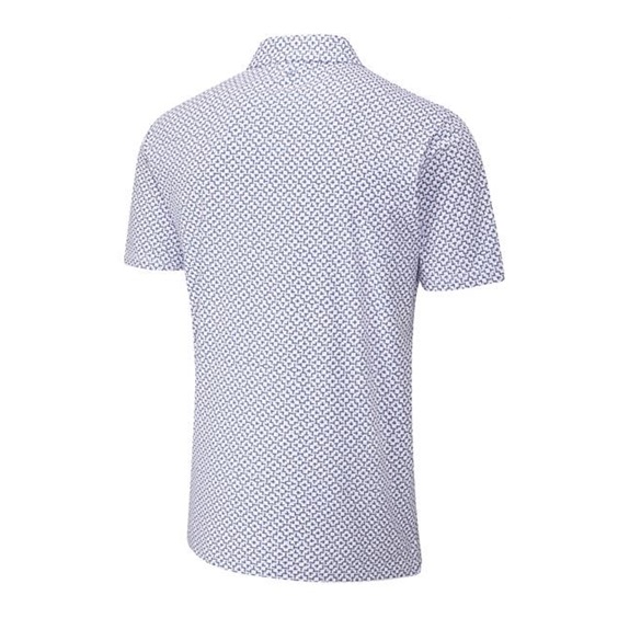 Ping Ephron Printed Herren Poloshirt, weiss/rosa haze multi