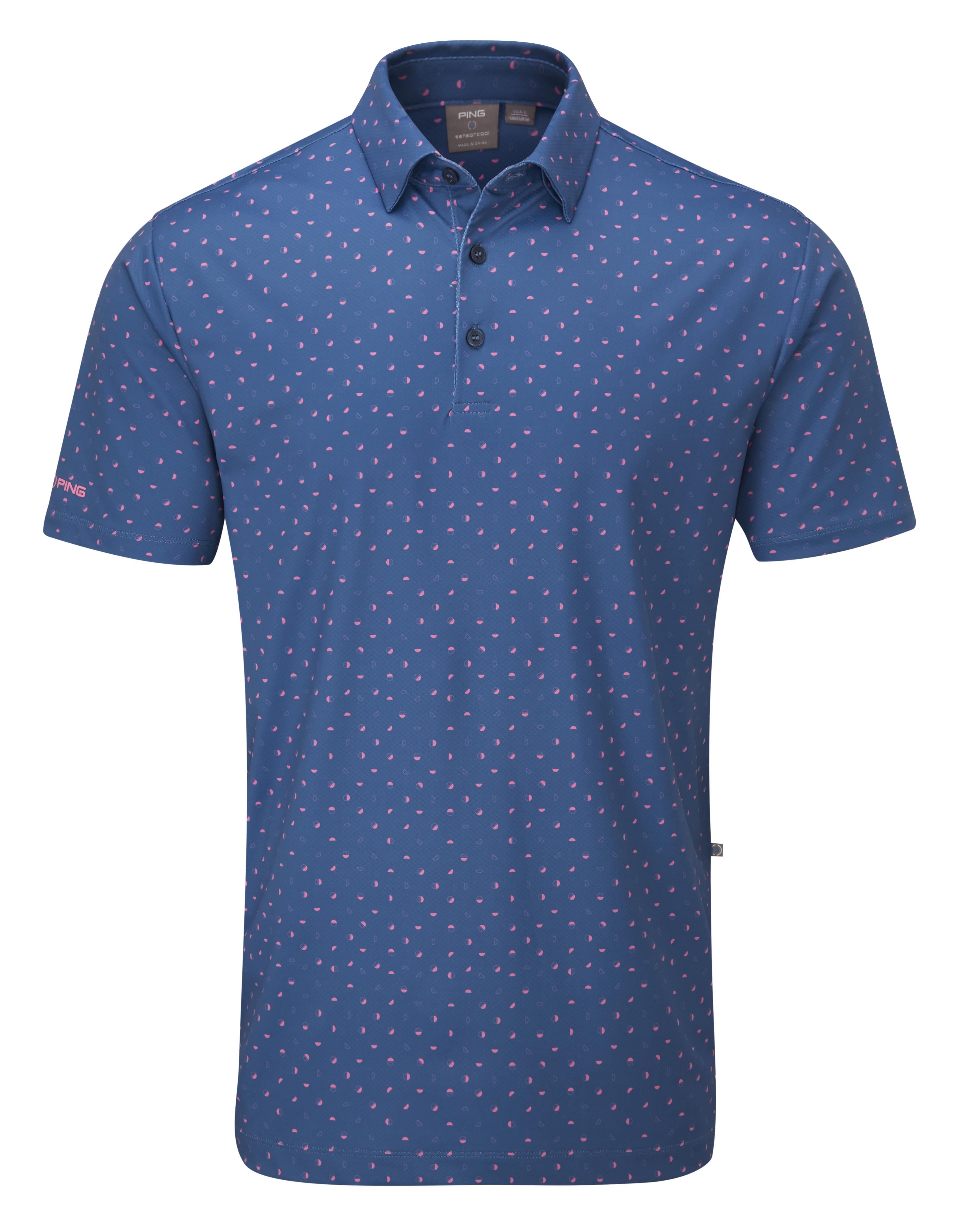 Ping Ephron Printed Herren Poloshirt, stellar multi