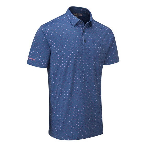 Ping Ephron Printed Herren Poloshirt, stellar multi