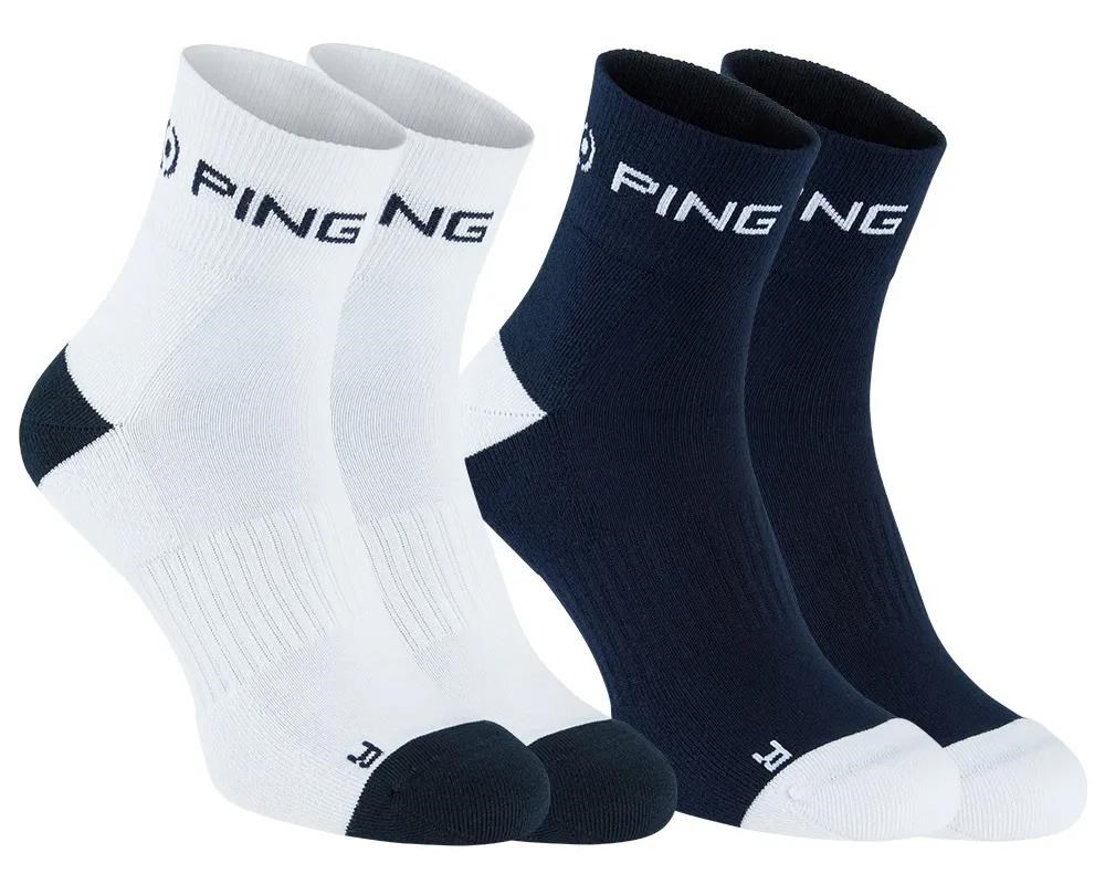 Ping Quarter Herren Socken, dunkelblau/white
