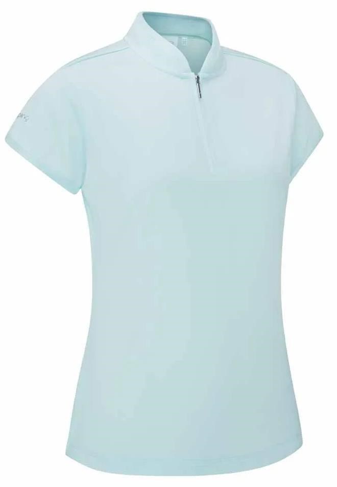 Ping Evetta Jacquard Damen Poloshirt, seaspray