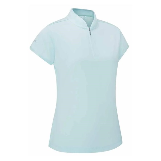 Ping Evetta Jacquard Damen Poloshirt, seaspray