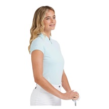 Ping Evetta Jacquard Damen Poloshirt, seaspray