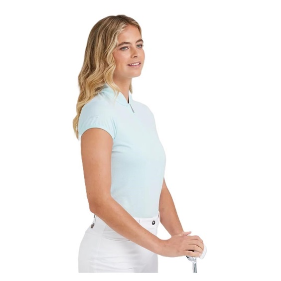 Ping Evetta Jacquard Damen Poloshirt, seaspray