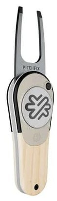 Pitchfix Woodie Pitchgabel mit Ballmarker, Light Ash