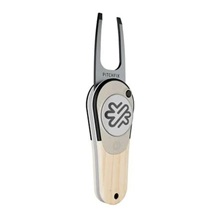 Pitchfix Woodie Pitchgabel mit Ballmarker, Light Ash