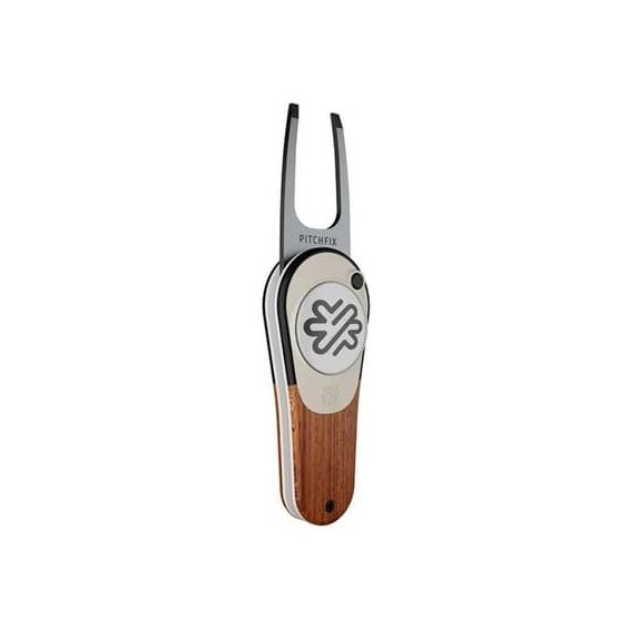 Pitchfix Woodie Pitchgabel mit Ballmarker, Maple