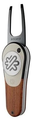 Pitchfix Woodie Pitchgabel mit Ballmarker, Maple