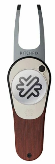 Pitchfix Woodie Pitchgabel mit Ballmarker, Cherry