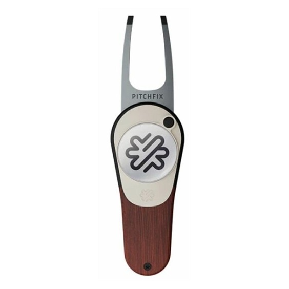 Pitchfix Woodie Pitchgabel mit Ballmarker, Cherry