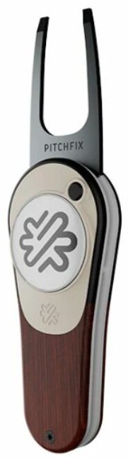Pitchfix Woodie Pitchgabel mit Ballmarker, Cherry
