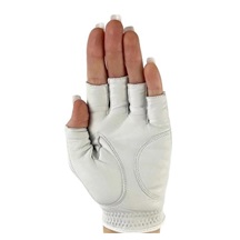 Best of Golf America Half Finger Damen Handschuh, weiss