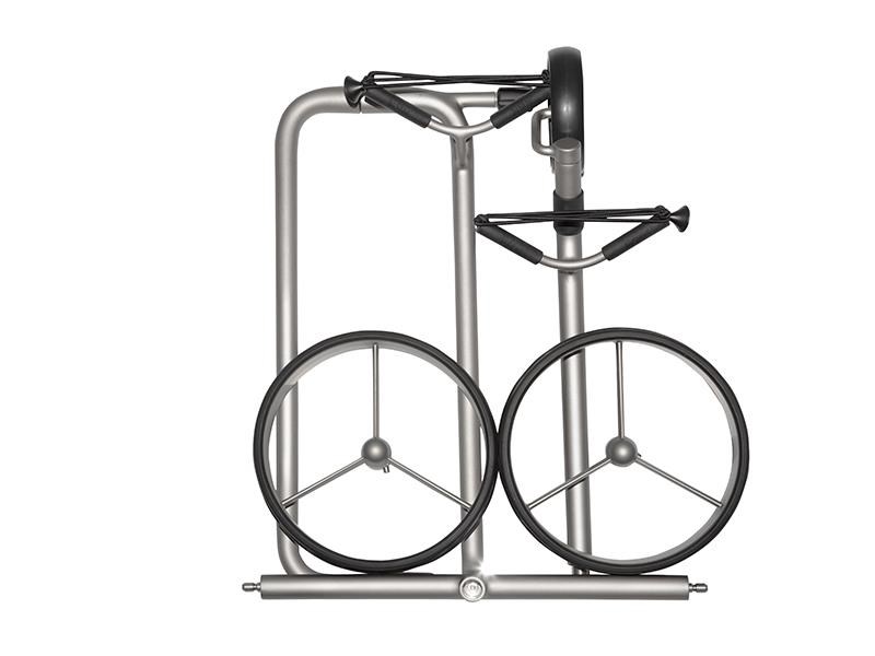 JuStar Silver manuell 3-rädrig + Transporttasche und Bremse