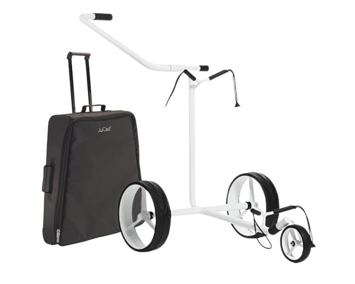 JuStar White manuell 3-rädrig + Transporttasche und Bremse