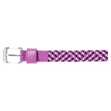 FootJoy Braided Unisex Gürtel, schwarz/weiß/beere, lang