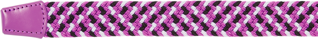 FootJoy Braided Unisex Gürtel, schwarz/weiß/beere, lang