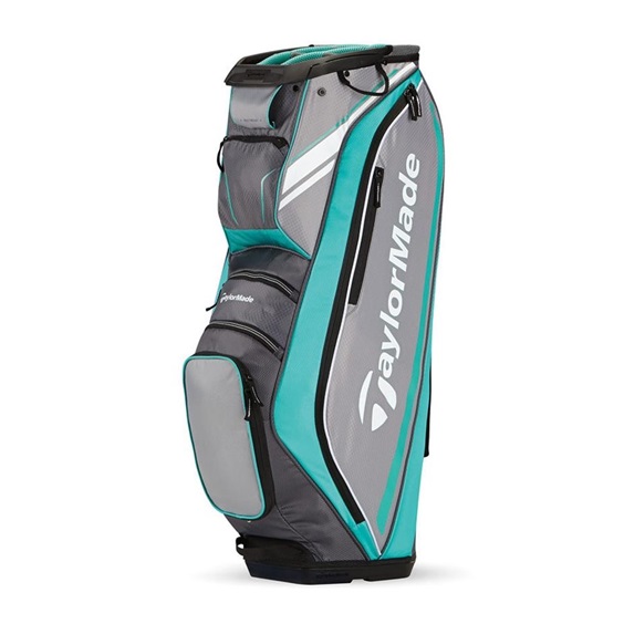 TaylorMade San Clemente Cart Bag, blau/grau/weiss