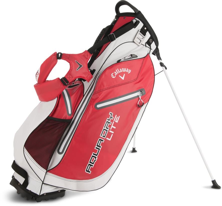Callaway Aqua Dry Lite Stand Bag, rot/weiss