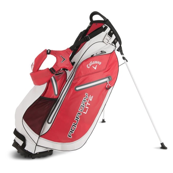 Callaway Aqua Dry Lite Stand Bag, rot/weiss