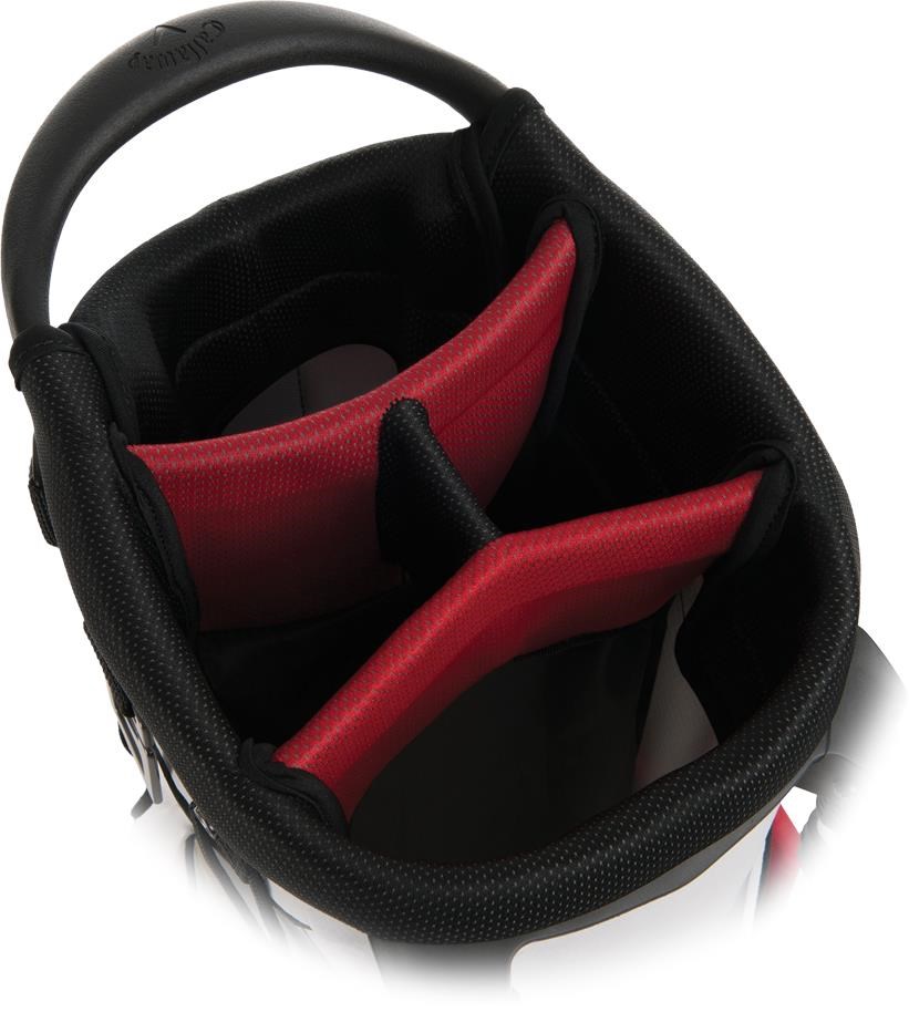 Callaway Aqua Dry Lite Stand Bag, rot/weiss