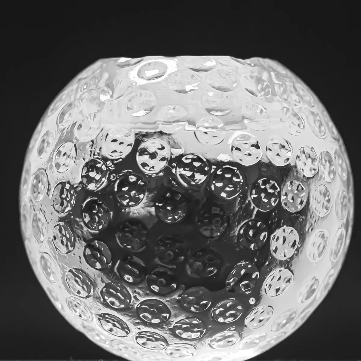 Kerzenleuchter aus Glass, Golfball