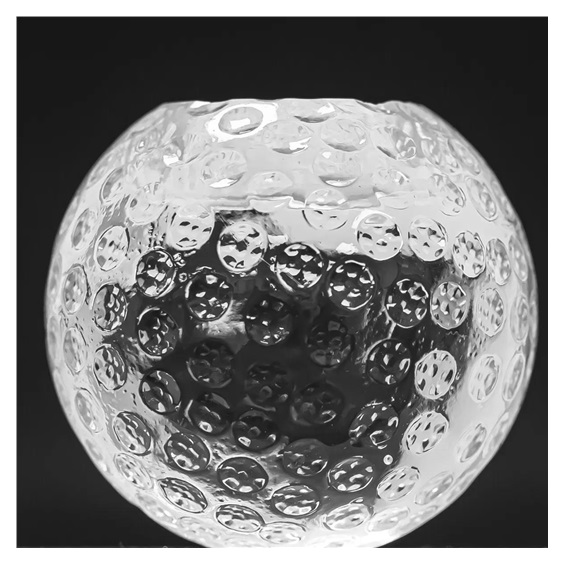 Kerzenleuchter aus Glass, Golfball