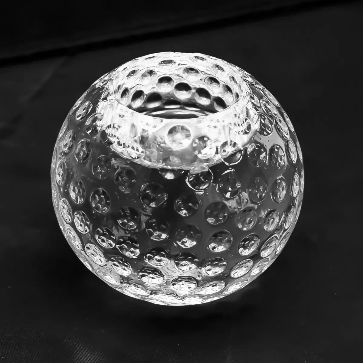 Kerzenleuchter aus Glass, Golfball