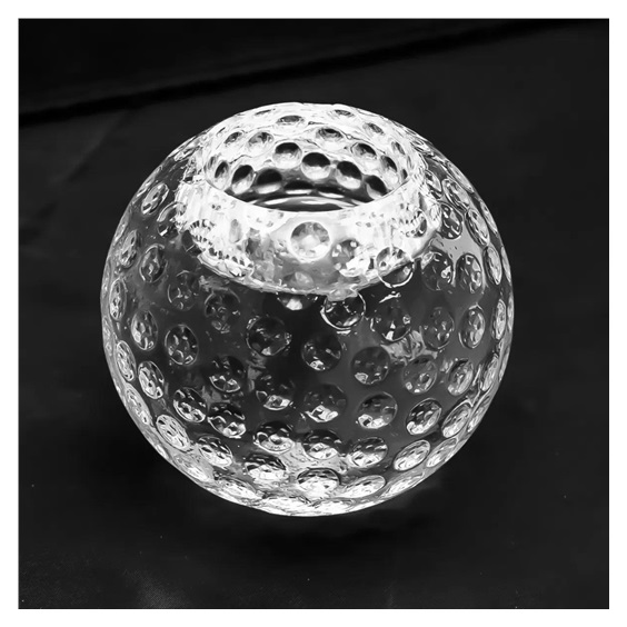 Kerzenleuchter aus Glass, Golfball