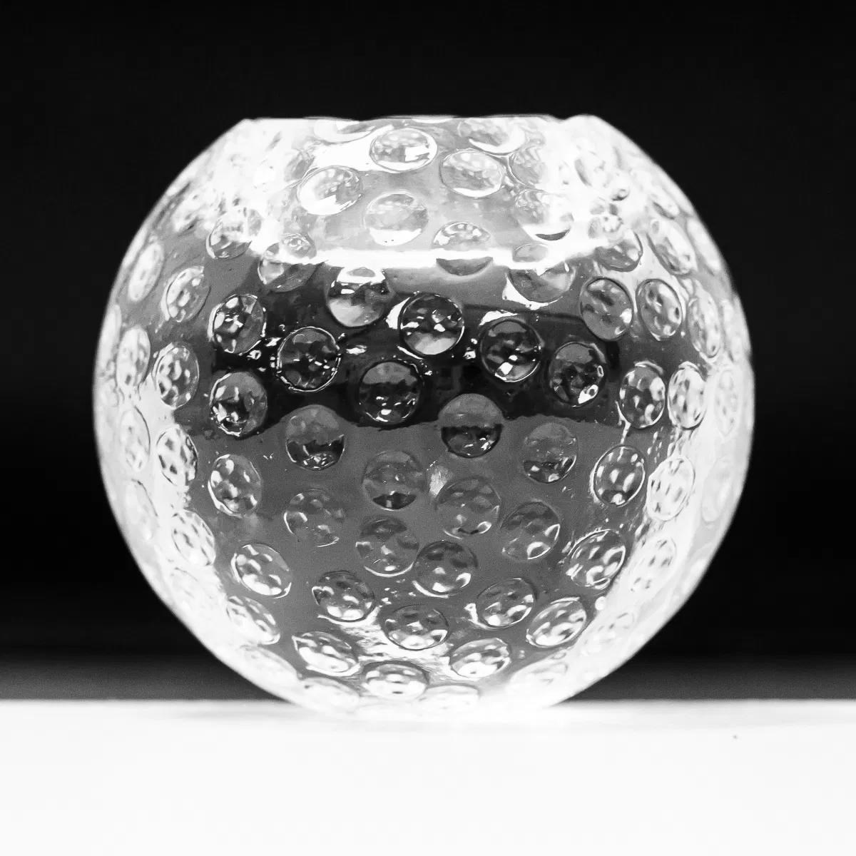 Kerzenleuchter aus Glass, Golfball
