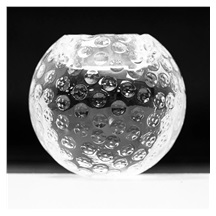 Kerzenleuchter aus Glass, Golfball