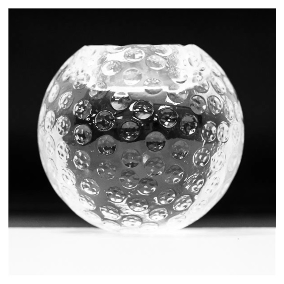 Kerzenleuchter aus Glass, Golfball
