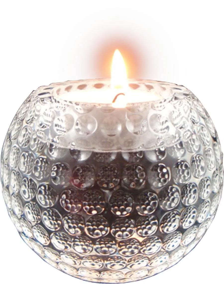 Kerzenleuchter aus Glass, Golfball