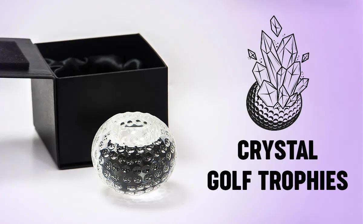 Kerzenleuchter aus Glass, Golfball