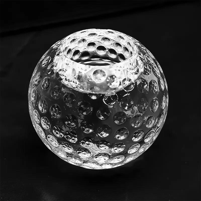 Kerzenleuchter aus Glass, Golfball