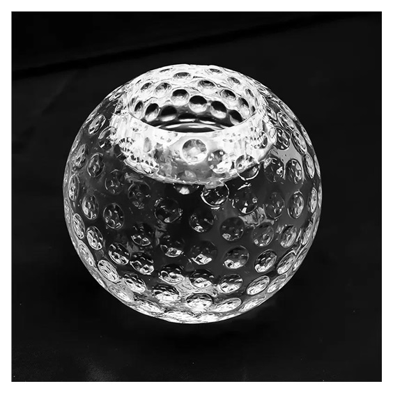 Kerzenleuchter aus Glass, Golfball