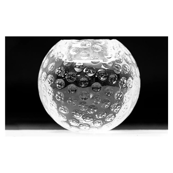Kerzenleuchter aus Glass, Golfball