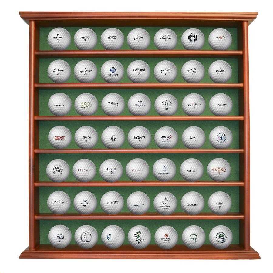 Holz Golfballregal 49 Bälle