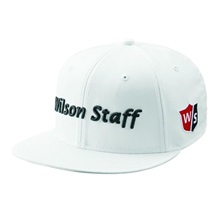 Wilson Staff Flat Brim Herren Golf Cap, weiss