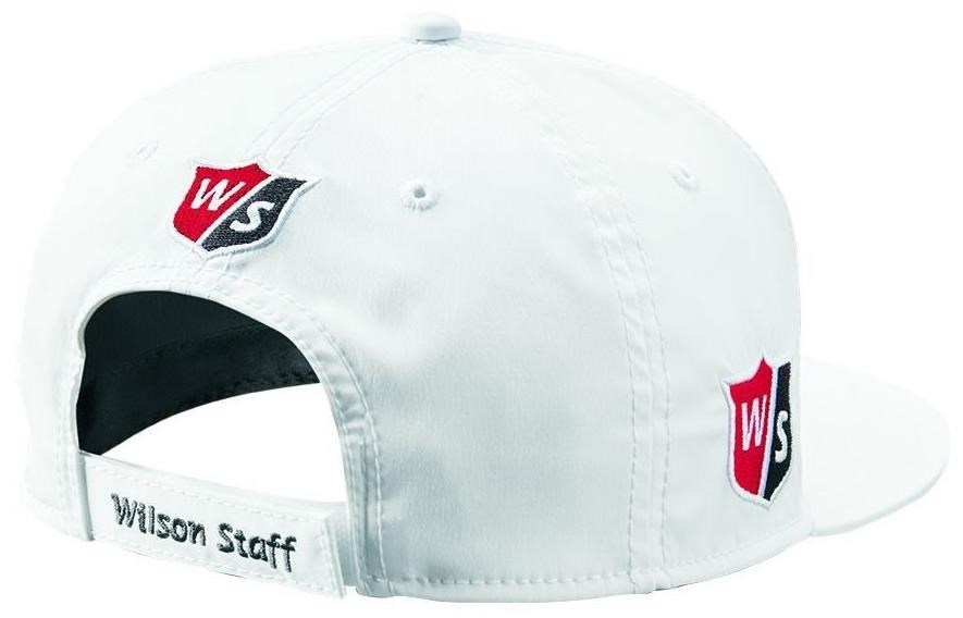 Wilson Staff Flat Brim Herren Golf Cap, weiss