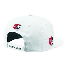 Wilson Staff Flat Brim Herren Golf Cap, weiss